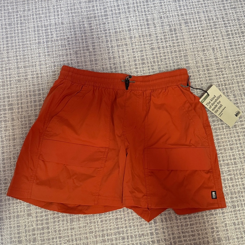 REI Co-op Trailmade Shorts Hike Outdoors Comfort Womens Small NWT in papaya